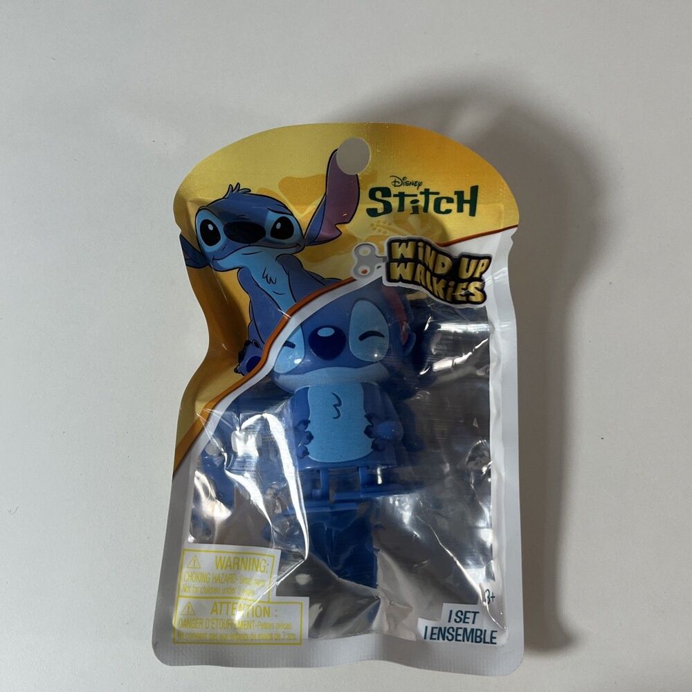 Disney Stitch Wind Up Walker Mini Figure 3" Height Disney Franchise Collectible